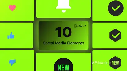 Social Media Elements Vol. 02 Elements template preview