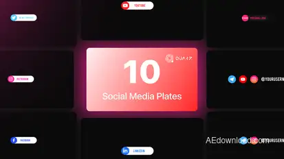 Social Media Elements Vol. 03 Elements template preview