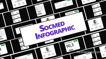 Social Media Infographic Elements template preview