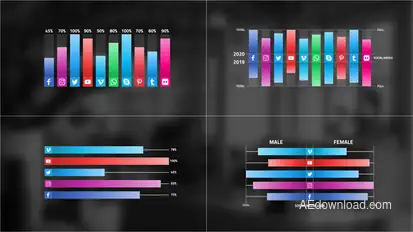 Social Media Infographic Infographics template preview