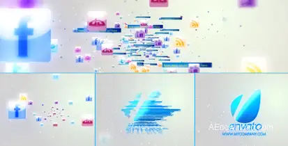 Social Media Logo Logo Stings template preview