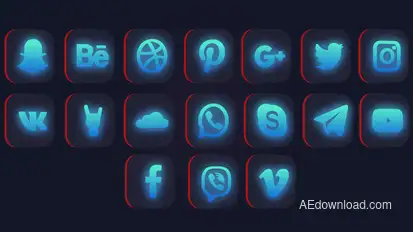 Social Media Logo Pack Logo Stings template preview