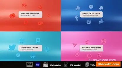 Social Media Logo Reveal Logo Stings template preview