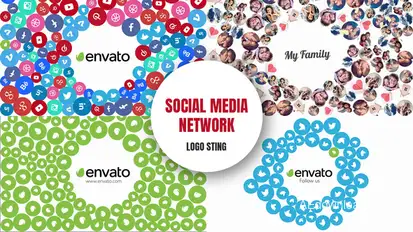 Social Media Network - Logo Sting Logo Stings template preview