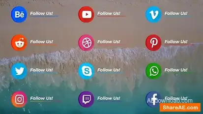 Videohive Social Media Pack 30077575 Elements template preview