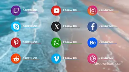 Social Media Pack Titles template preview