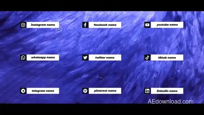 Social Media Pack For After Effects Elements template preview