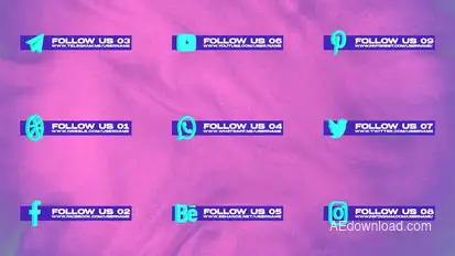 Social Media Pack Version 001 Titles template preview