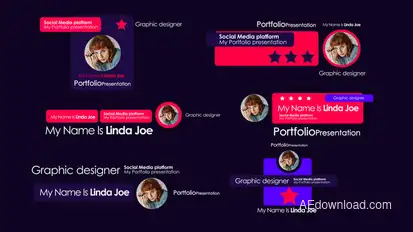 Social Media Post Scenes V2 Titles template preview