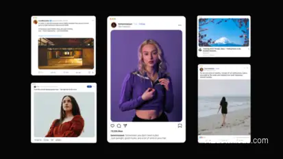 Social Media Posts Elements template preview