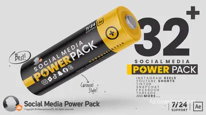 Social Media Power Pack Elements template preview
