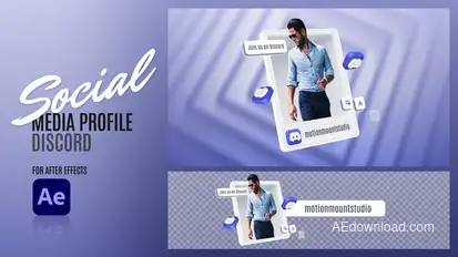 Social Media Profile - Discord Elements template preview