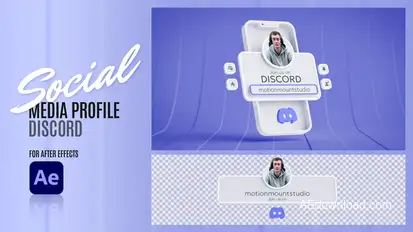 Social Media Profile - Discord Elements template preview