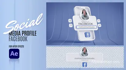 Social Media Profile - Facebook Elements template preview