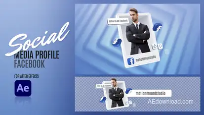 Social Media Profile - Facebook Elements template preview