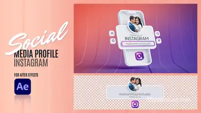 Social Media Profile - Instagram Elements template preview