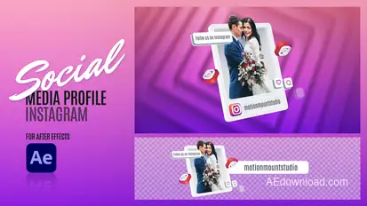 Social Media Profile - Instagram Elements template preview