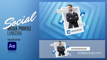 Social Media Profile - Linkedin Elements template preview