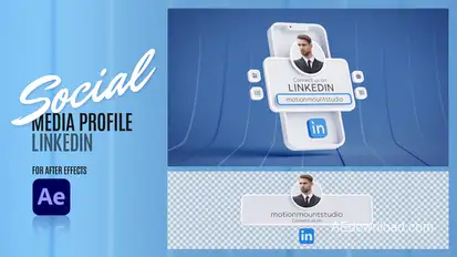 Social Media Profile - Linkedin Elements template preview