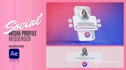 Social Media Profile - Messenger Elements template preview