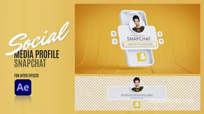 Social Media Profile - Snapchat Elements template preview