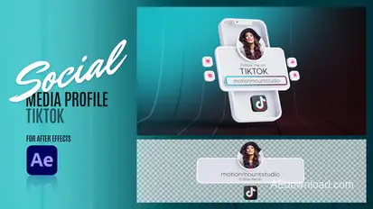 Social Media Profile - TikTok Elements template preview