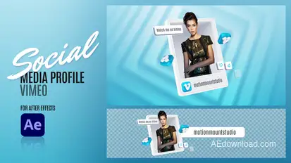 Social Media Profile - Vimeo Elements template preview