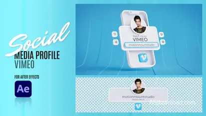 Social Media Profile - Vimeo Elements template preview