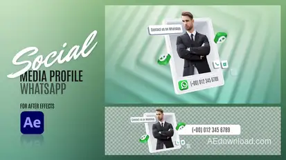 Social Media Profile - WhatsApp Elements template preview