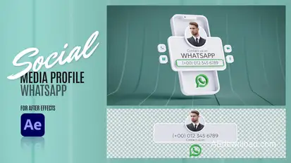 Social Media Profile - WhatsApp Elements template preview