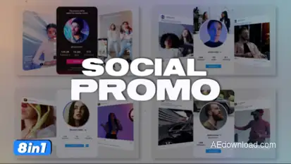 Social Media Promo Pack Elements template preview