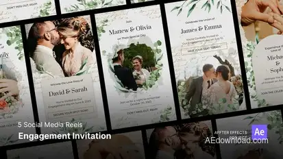 Social Media Reels - Engagement Invitation After Effects Template Elements template preview