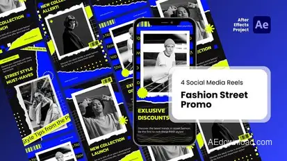 Social Media Reels - Fashion Street Promo After Effect Templates Product Promo template preview