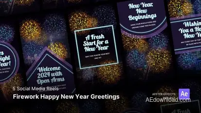 Reels - New Year Greetings Product Promo template preview