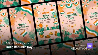 Social Media Reels - India Republic Day After Effects Project Files Openers template preview