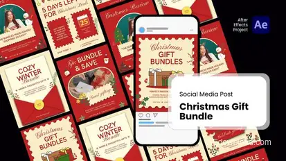 Social Media Reels - Post Christmas Gift Bundle After Effects Project Files Product Promo template preview