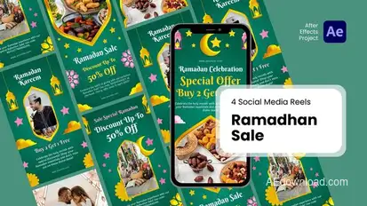 Social Media Reels - Ramadhan Sale After Effect Templates Product Promo template preview