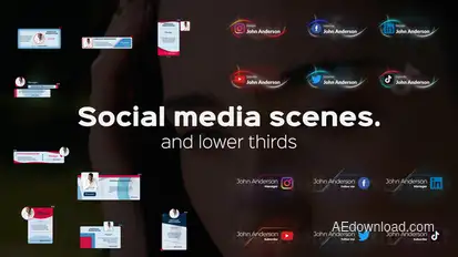Social Media Scenes And Titles Titles template preview