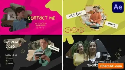 Social Media Slides | After Effects Openers template preview