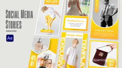 Social Media Stories v2 Product Promo template preview