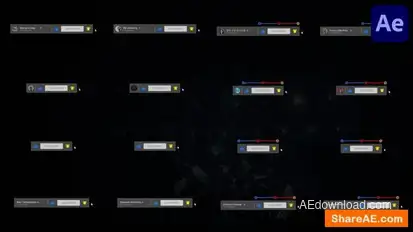 Social Media Subscribe Buttons for After Effects Openers template preview