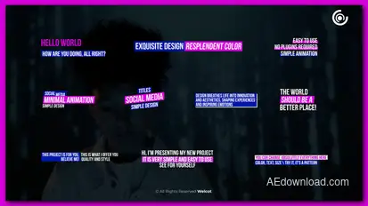 Social Media Titles | After Effects Titles template preview