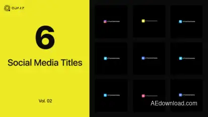 Social Media Titles Vol. 02 Titles template preview