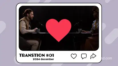 Social Media Transitions Elements template preview