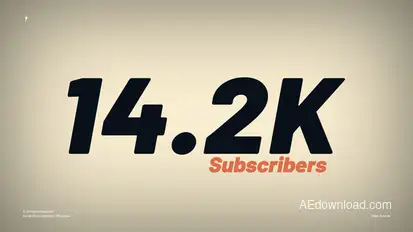 Social Stats Counters | After Effects Titles template preview