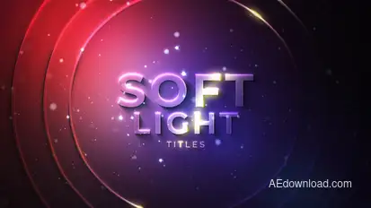 Soft Light Titles Titles template preview