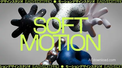 Soft Motion Typography Titles template preview