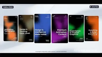 Solar Gradient Stories Product Promo template preview