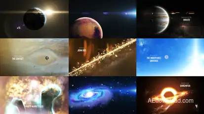 Solar System 3 ( The Observable Universe ) 8K Openers template preview