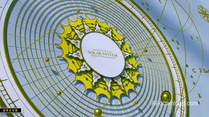 Solar System Opener/ Education/ Science/ Old Geographic Maps/ Antique Mechanical Globe/ Sun/ Stars Openers template preview